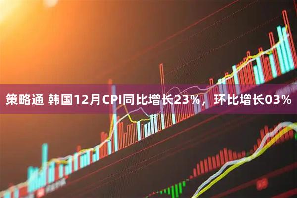 策略通 韩国12月CPI同比增长23%，环比增长03%