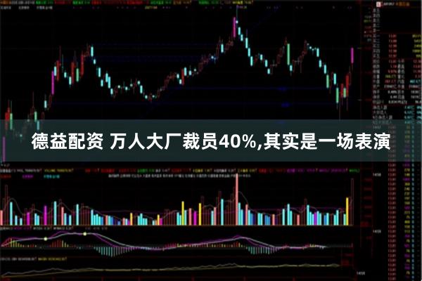 德益配资 万人大厂裁员40%,其实是一场表演